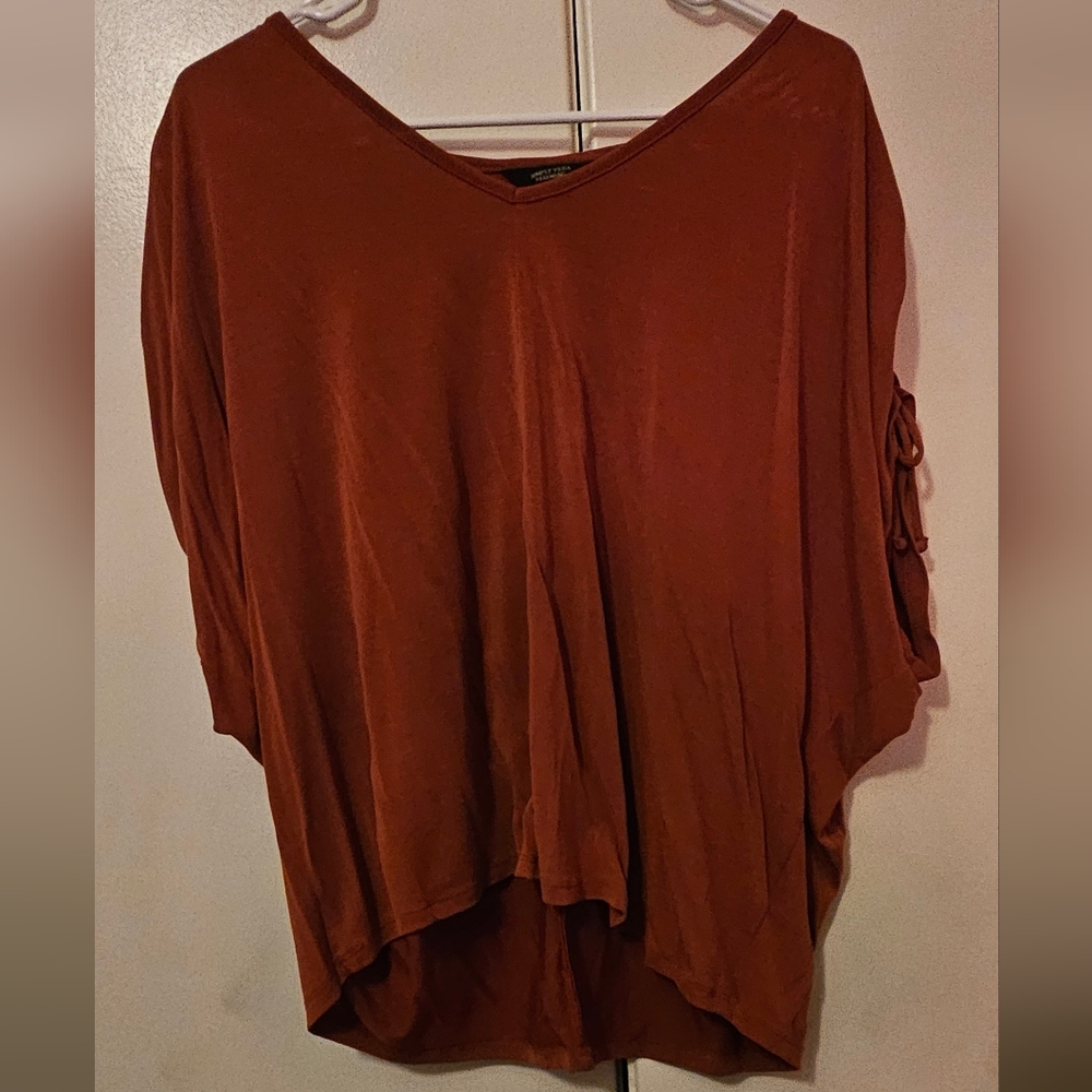 Dark orange blouse